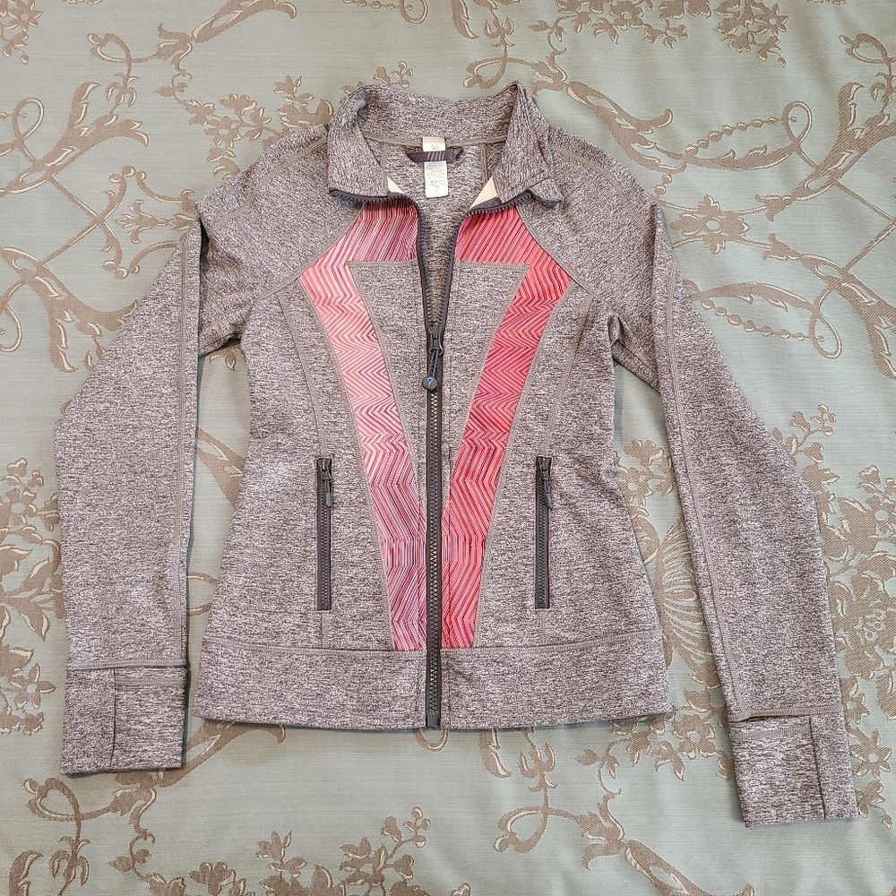 Ivivva by Lululemon Perfect Your Practice Heathered Coal Jacket Size 10